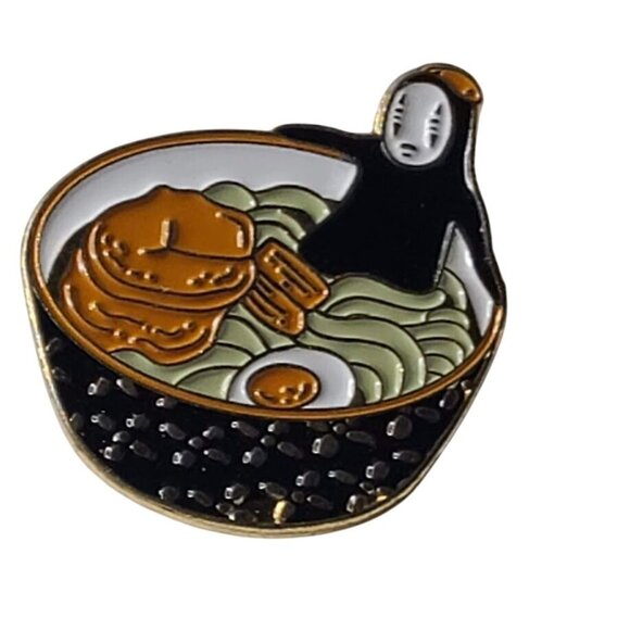 Other - Spirited Away No Face in Ramen Bowl Enamel Lapel Pin